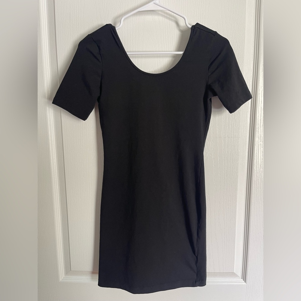 Forever 21 Black Low Back Mini Dress